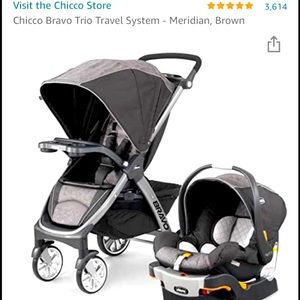 Chico Bravo 3 piece Travel System with Baby monitor Included.All like brand new
